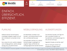 Tablet Screenshot of levatis.com